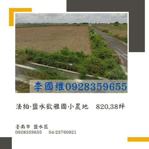 台南鹽水農地法拍-0
